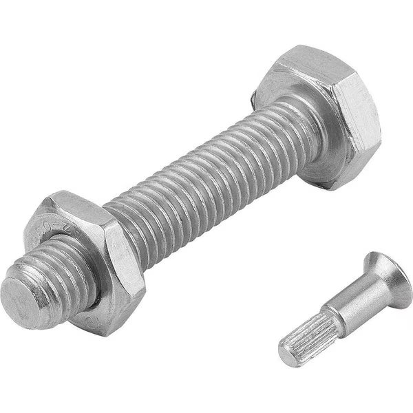 Threaded Spindle For Levelling Feet D1=M10X100 Stainless Steel, Eco L1=105, Kipp, Mfr#: K0429.101002